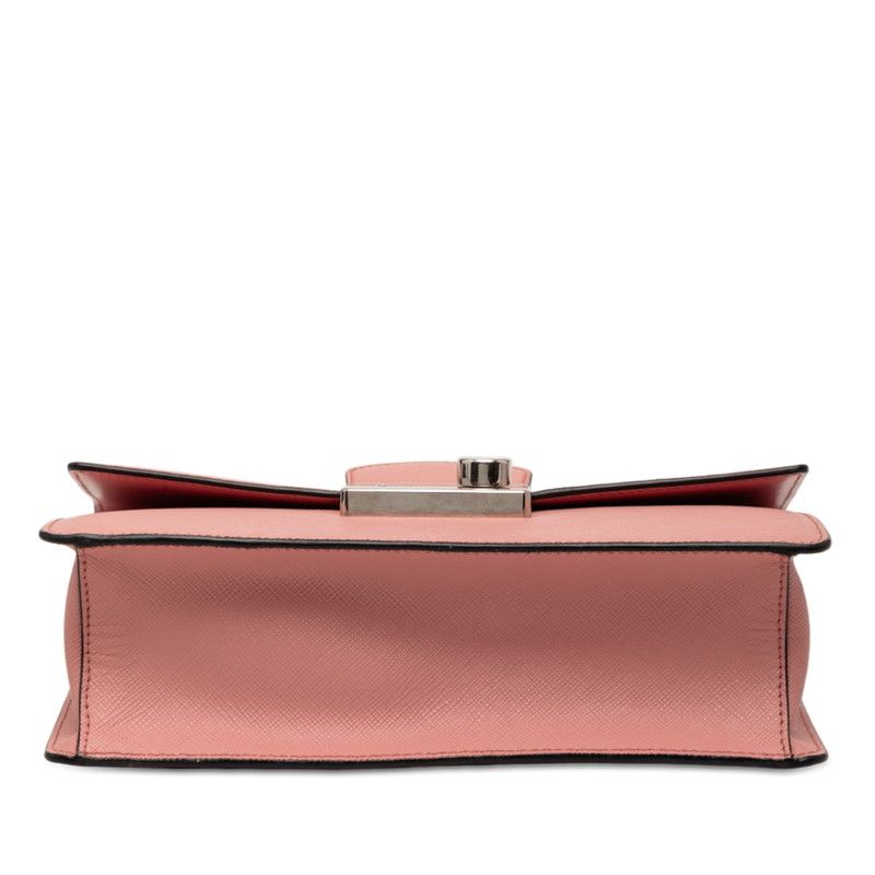 PRADA Chain Shoulder Bag 1bd034 Pink Sapphire Leather Women's PRADA