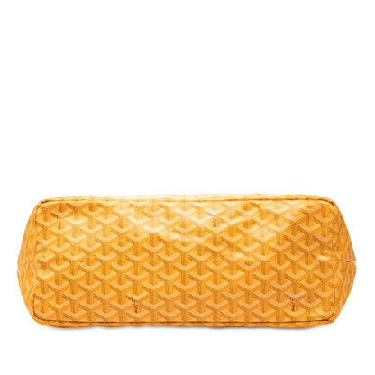 Goyard Saint Louis PM Tote Bag Shoulder Bag Yellow PVC Leather Women's Goyard