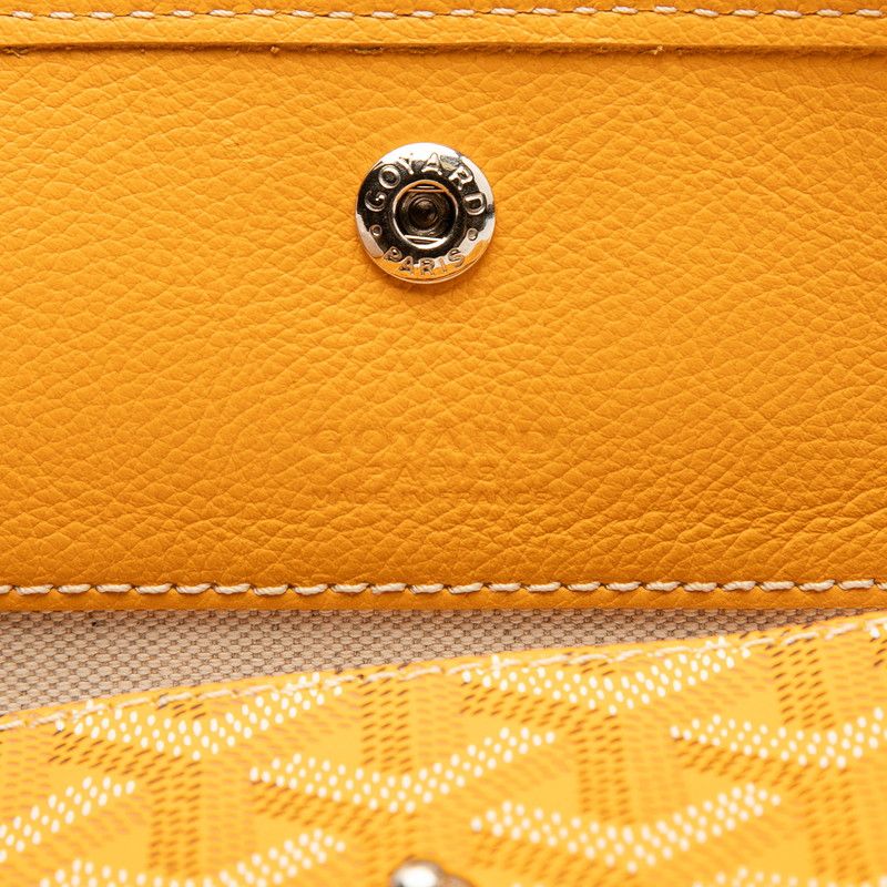Goyard Saint Louis PM Tote Bag Shoulder Bag Yellow PVC Leather Women's Goyard