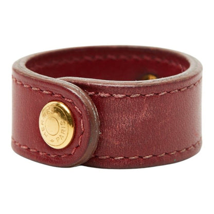 HERMES Nomad Glove Holder Wine Red Leather Women's HERMES
