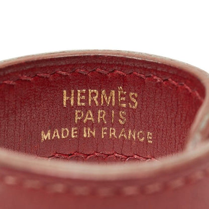 HERMES Nomad Glove Holder Wine Red Leather Women's HERMES