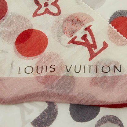 Louis Vuitton Monogram Dot White Multicolor- Cotton Silk Ladies Louis Vuitton