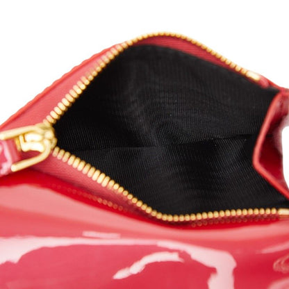 BVLGARI Serpenti Trifold Wallet Compact Wallet Pink Patent Leather Women's