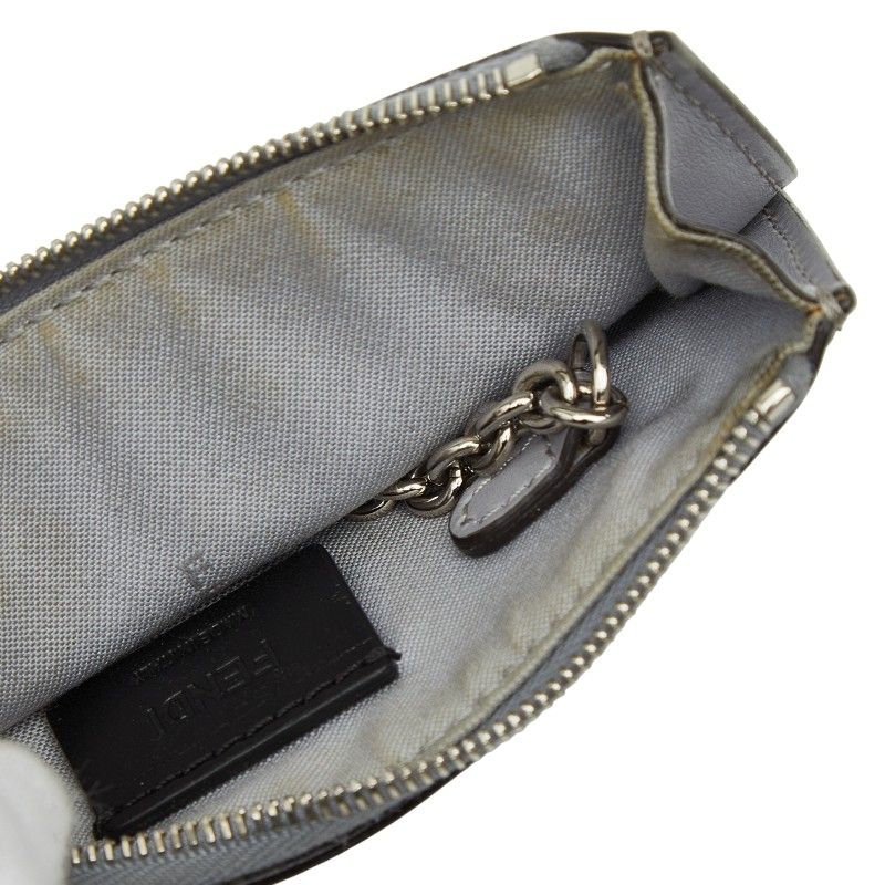 FENDI Studded Coin Case Key Case 8ap151 Gray - Multicolor - Leather Women's
