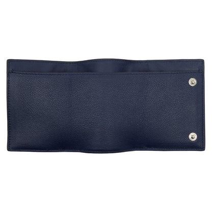 LOEWE Linen Trifold Wallet Trifold Wallet Blue - Leather Women's LOEWE