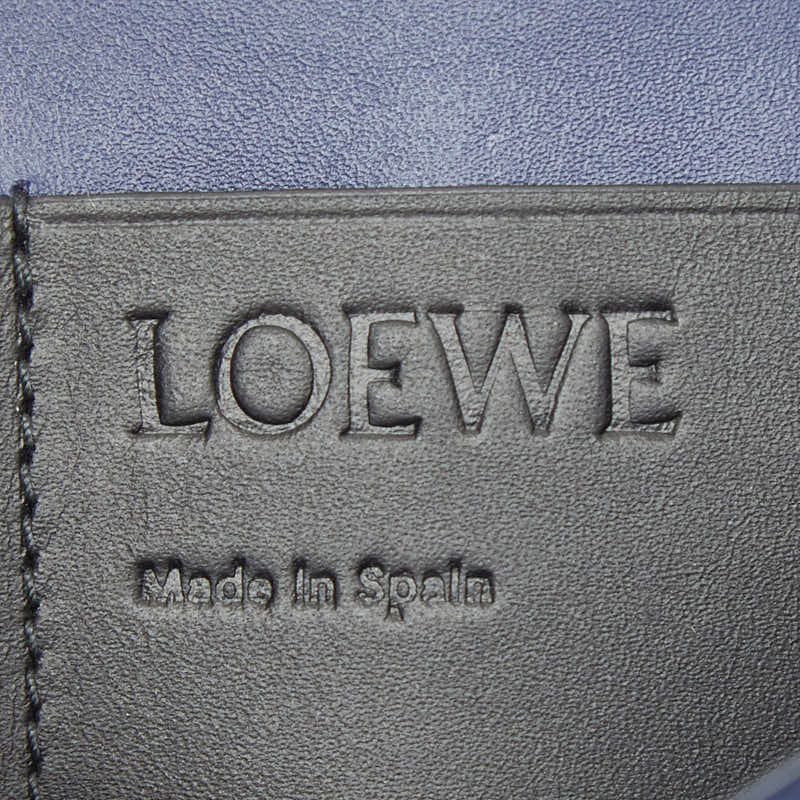 LOEWE Linen Trifold Wallet Trifold Wallet Blue - Leather Women's LOEWE