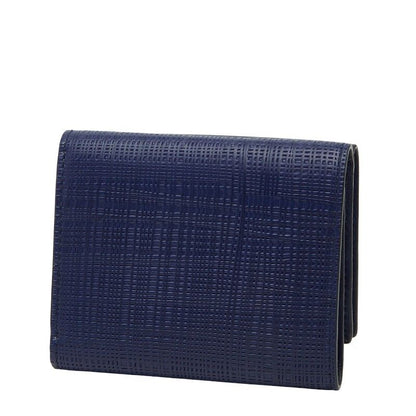 LOEWE Linen Trifold Wallet Trifold Wallet Blue - Leather Women's LOEWE