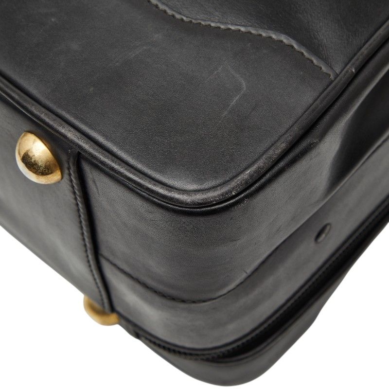 GUCCI Boston Bag Shoes Black Leather Women's GUCCI