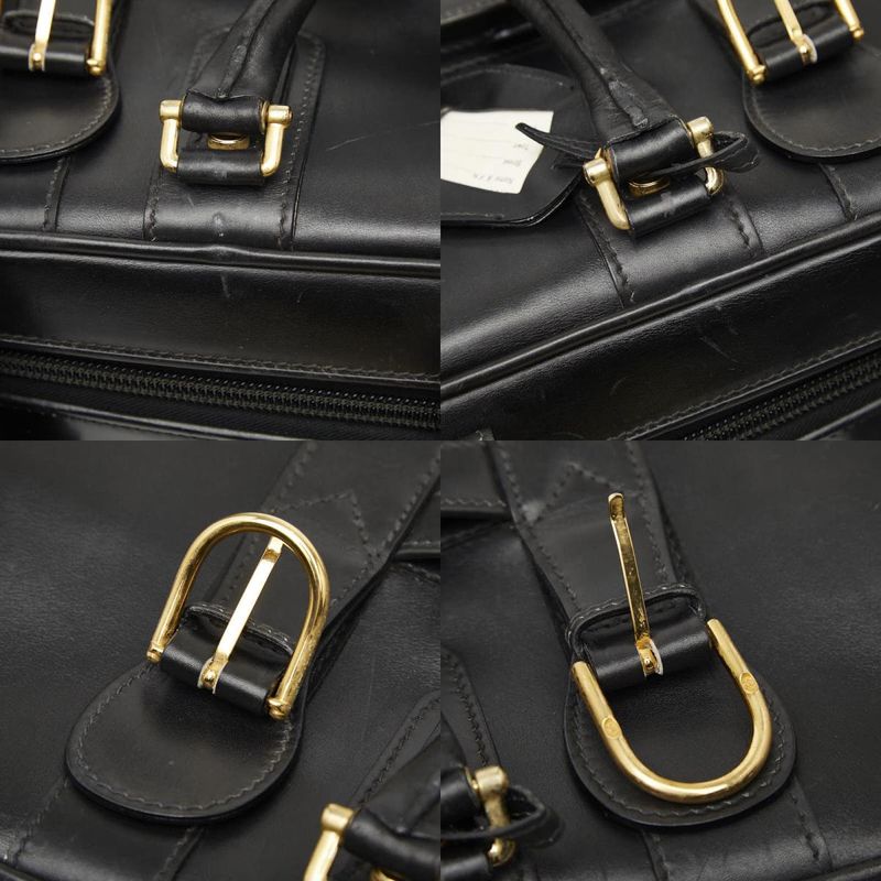 GUCCI Boston Bag Shoes Black Leather Women's GUCCI