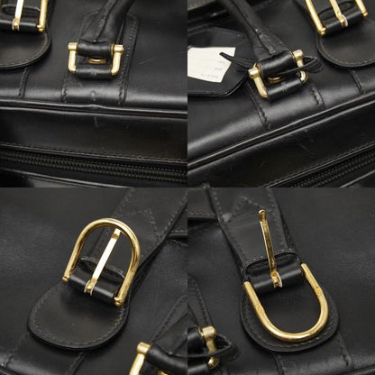 GUCCI Boston Bag Shoes Black Leather Women's GUCCI