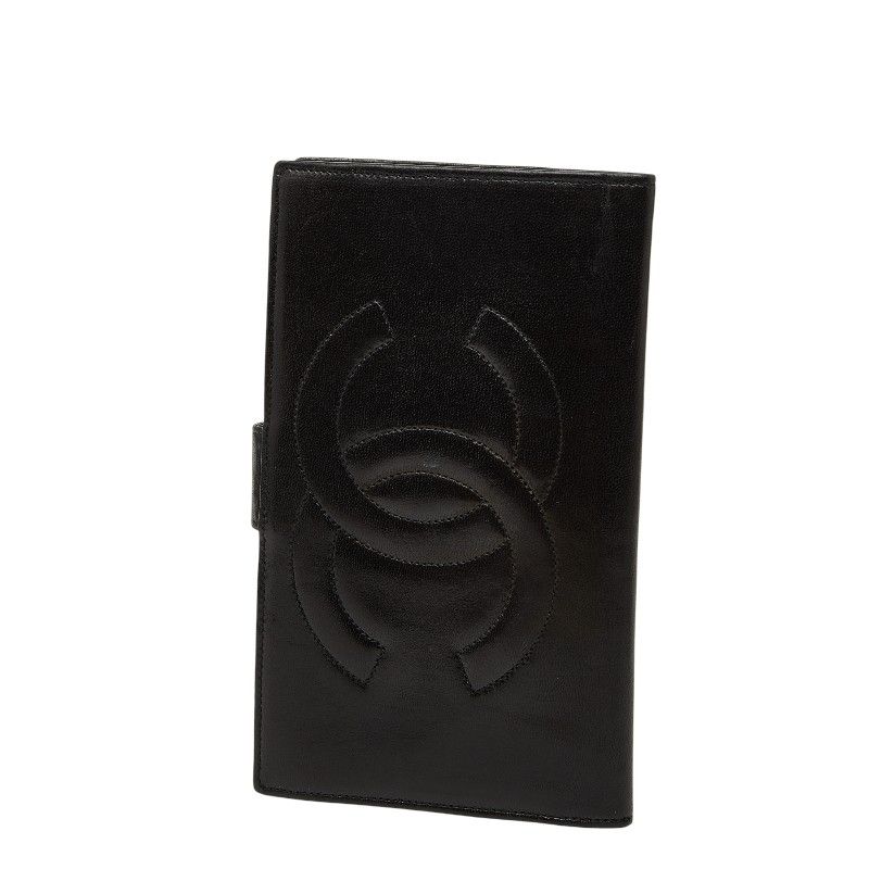 CHANEL Coco Mark Black Lambskin Women's CHANEL