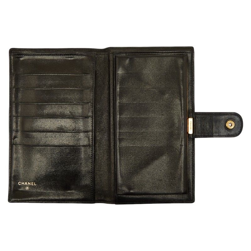 CHANEL Coco Mark Black Lambskin Women's CHANEL