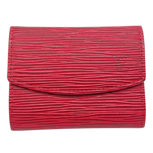 Louis Vuitton Coin Purse Porte Monnaie Simple Castilian Red