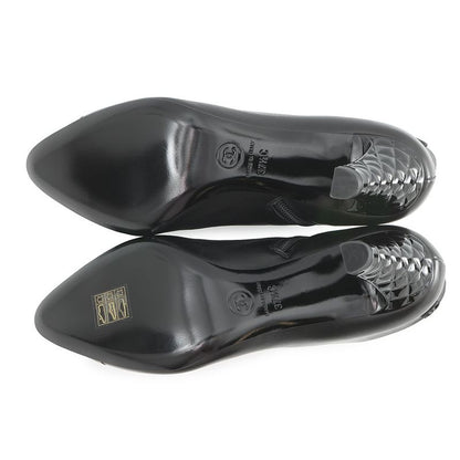 Chanel Short Boots CC Logo Patent Leather 37 1 2C