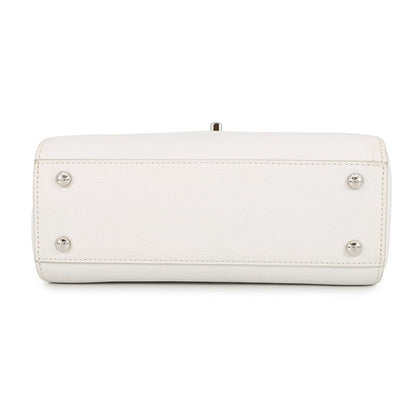 Chanel Handbag CC Logo Neo Executive Small 2-Way White