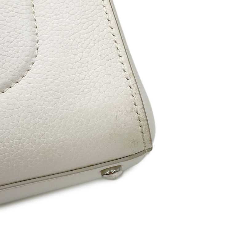 Chanel Handbag CC Logo Neo Executive Small 2-Way White