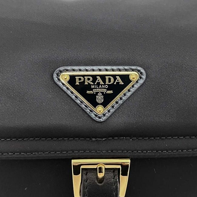 PRADA Shoulder BAG Explorer Medium Black NERO