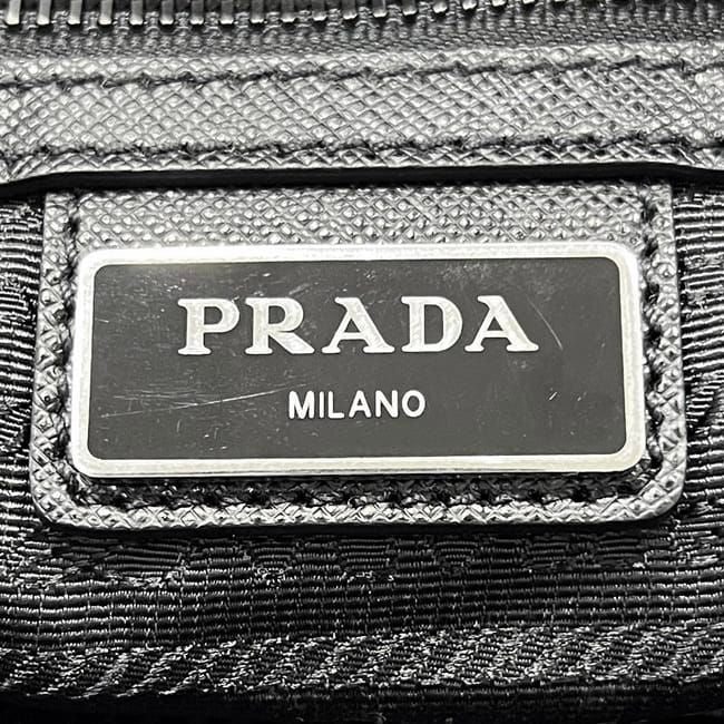 PRADA Tote Bag Black NERO Tessuto 2vg026
