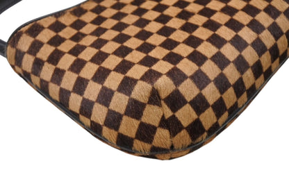 Louis Vuitton Damier Sauvage Tiger Handbag Calf Hair Leather Brown Gold — view 8