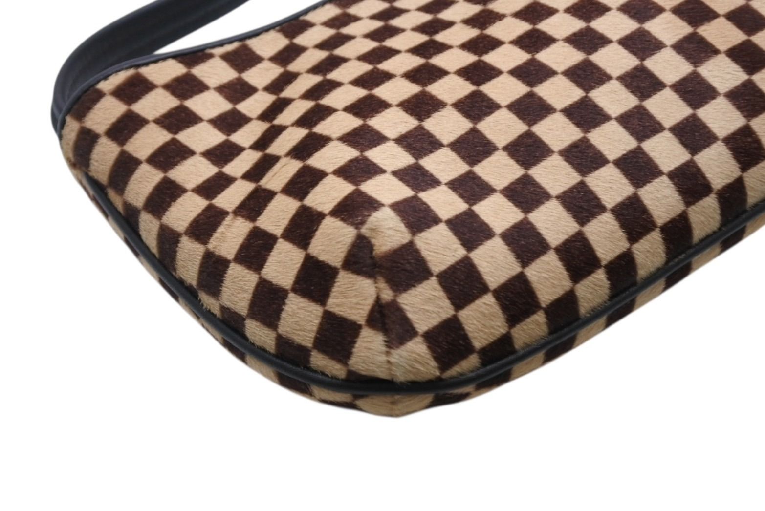 Louis Vuitton Damier Sauvage Tiger Handbag Calf Hair Leather Brown Gold — view 6