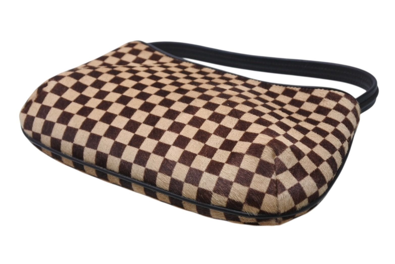 Louis Vuitton Damier Sauvage Tiger Handbag Calf Hair Leather Brown Gold — view 5