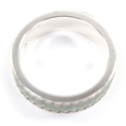 GUCCI 645573 Ag925 Enamel Interlocking G Ring -ring Silver- Green 18 Made In