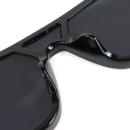 Louis Vuitton 2023 Z2062e LV Sleek Square Sunglasses Eyewear Black Gold