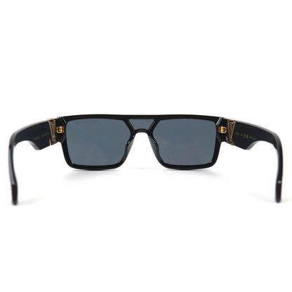 Louis Vuitton 2023 Z2062e LV Sleek Square Sunglasses Eyewear Black Gold