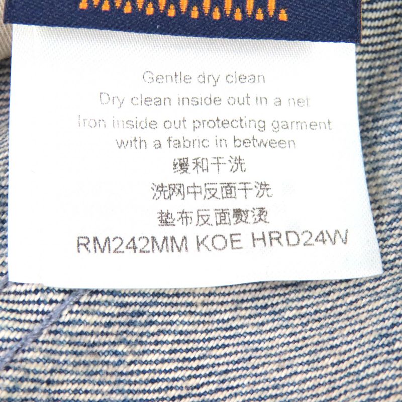 Louis Vuitton 24AW 100% Cotton Monogram Print Denim Shorts Indigo Blue-31 Made