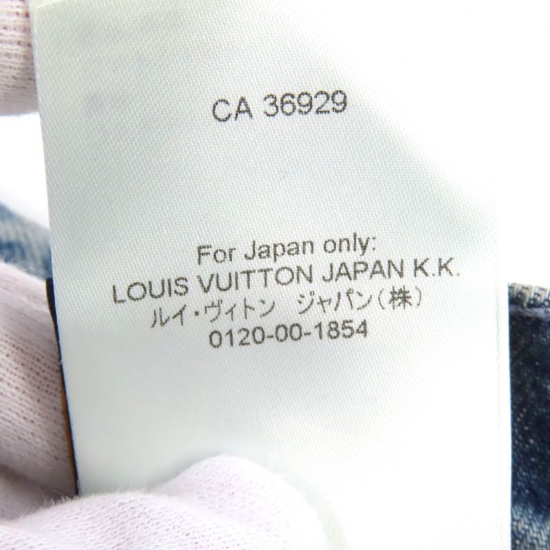 Louis Vuitton 24AW 100% Cotton Monogram Print Denim Shorts Indigo Blue-31 Made