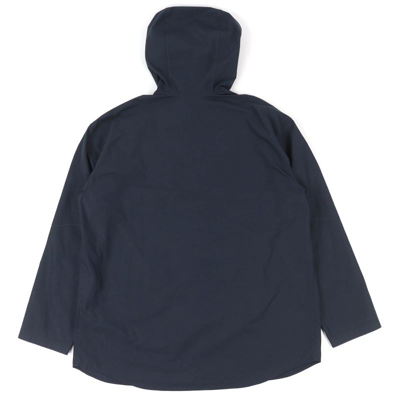 HERMES H566160h2 100% Cotton Zip Up Hooded Blouson Jacket Light Hand Navy