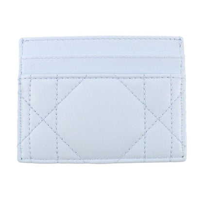 Christian DIOR 25AW DIOR Caro Freesia Crystal Card Holder - Lambskin Card Case