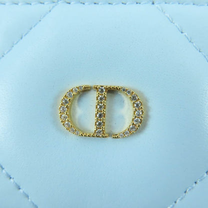Christian DIOR 25AW DIOR Caro Freesia Crystal Card Holder - Lambskin Card Case