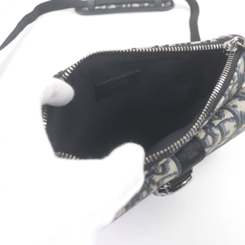 DIOR Homme 2esws006yky Canvas Leather DIOR 8 Buckle Oblique All-over Pattern
