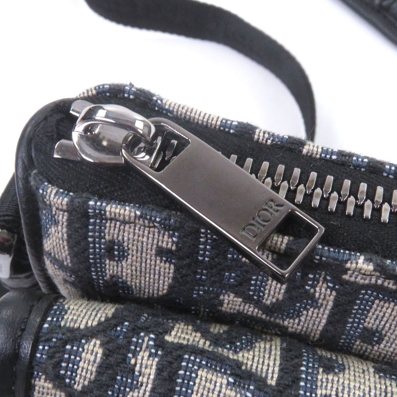 DIOR Homme 2esws006yky Canvas Leather DIOR 8 Buckle Oblique All-over Pattern