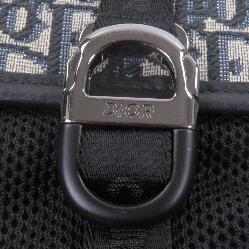 DIOR Homme 2esws006yky Canvas Leather DIOR 8 Buckle Oblique All-over Pattern