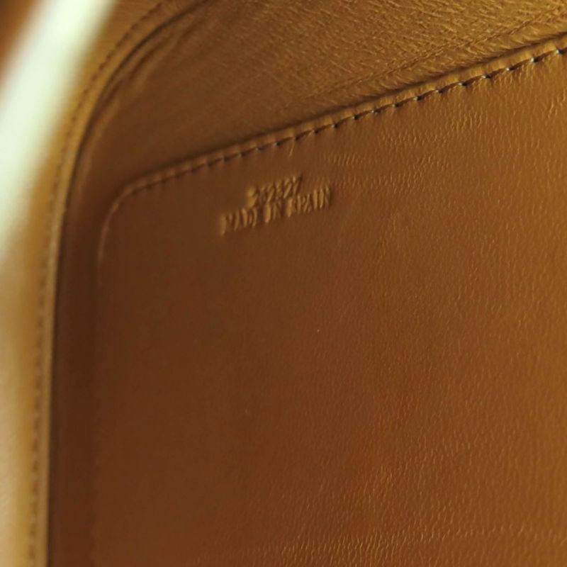 LOEWE Goya Medium Togo Store Anagram Leather Shoulder Bag Gold Hardware Storage