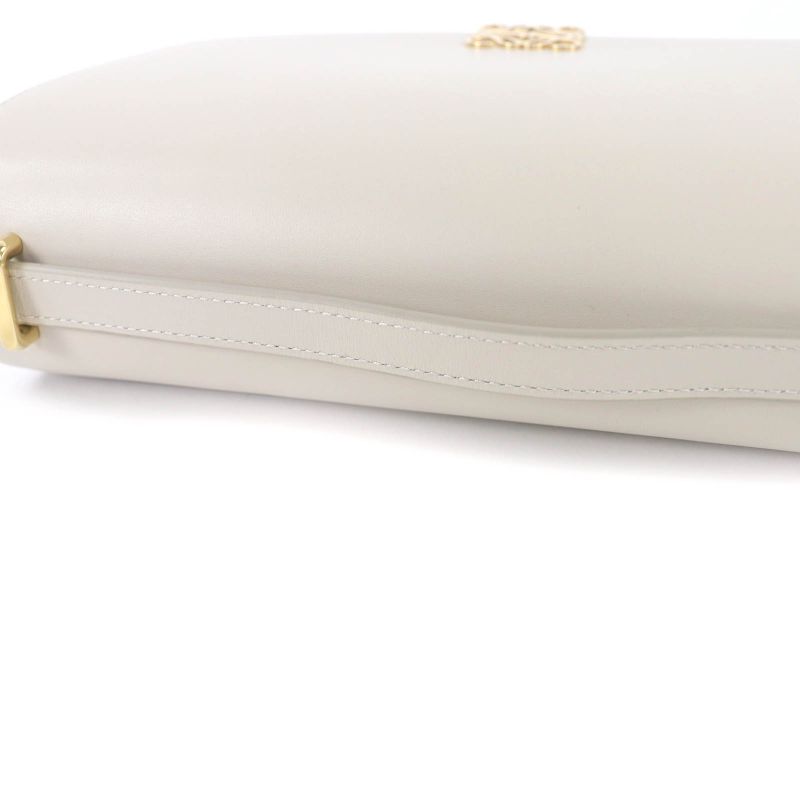 LOEWE Goya Medium Togo Store Anagram Leather Shoulder Bag Gold Hardware Storage