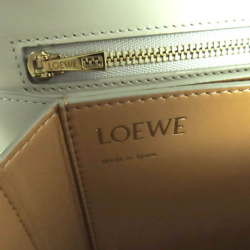 LOEWE Goya Medium Togo Store Anagram Leather Shoulder Bag Gold Hardware Storage
