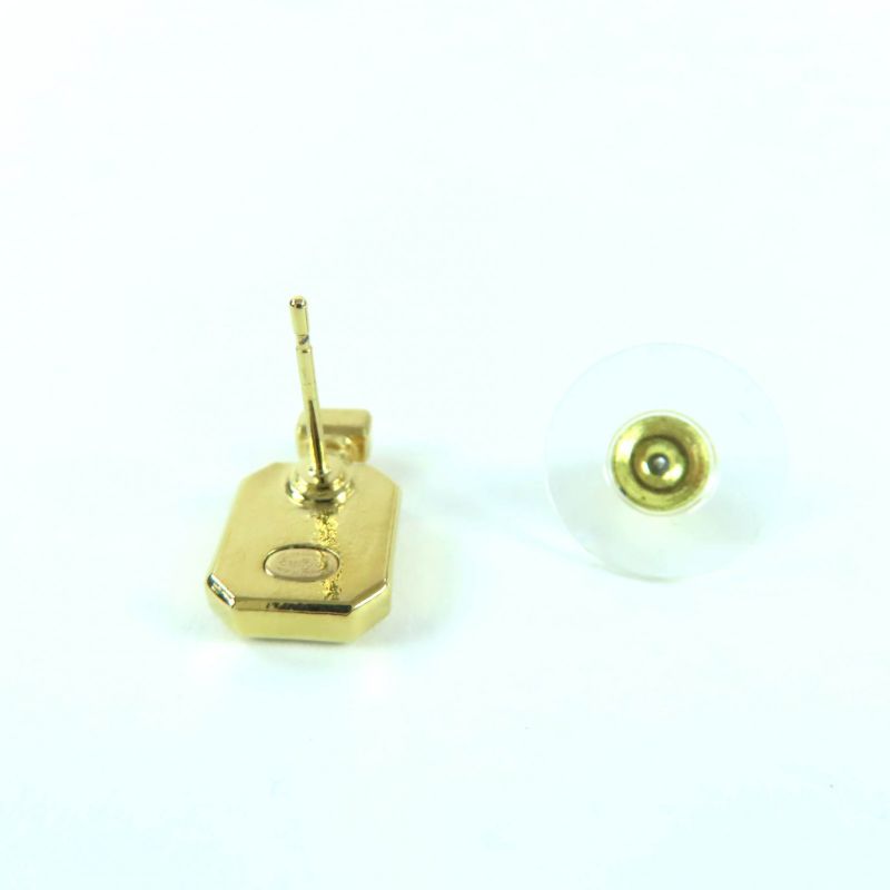 CHANEL C25C Coco Mark Perfume Bottle Earrings Accessories-gold Box-storage Bag
