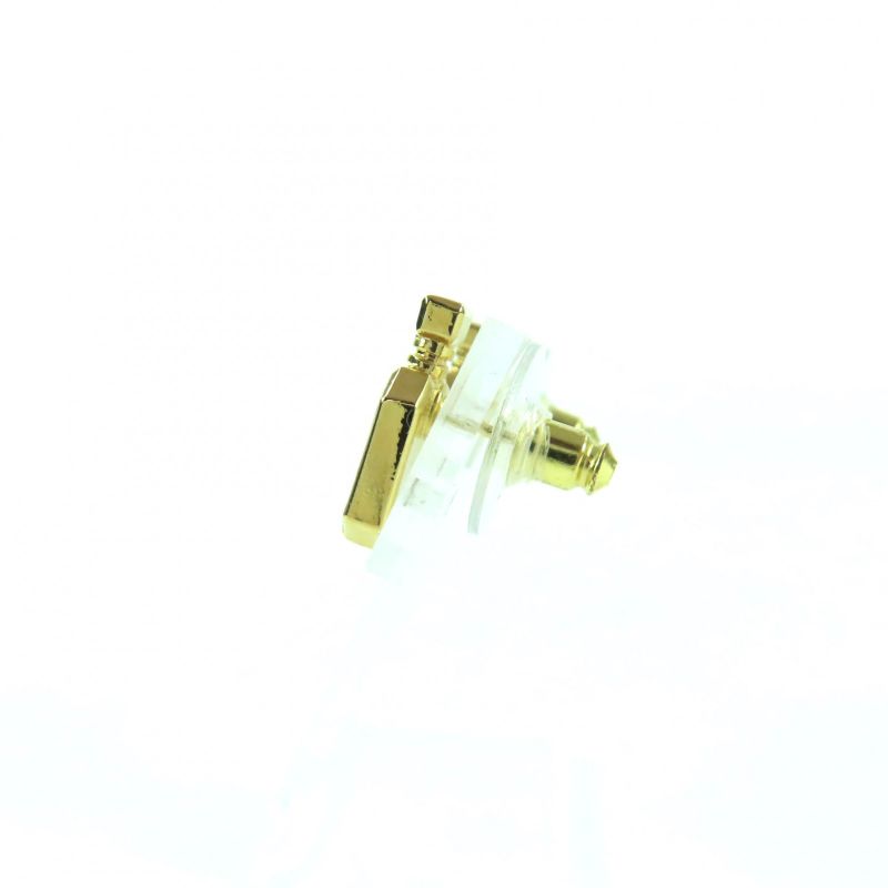 CHANEL C25C Coco Mark Perfume Bottle Earrings Accessories-gold Box-storage Bag