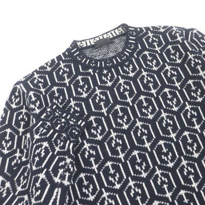 PRADA 21AW Umb258 Virgin Wool Cashmere All Over Pattern Triangle Logo Long