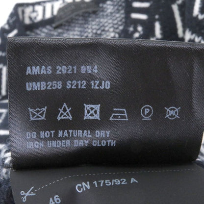 PRADA 21AW Umb258 Virgin Wool Cashmere All Over Pattern Triangle Logo Long