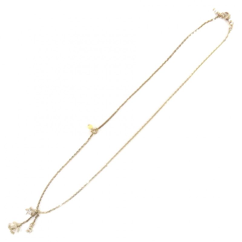 CHANEL 2022 C22S Star Motif Coco Mark Costume Jewelry Necklace Gold France