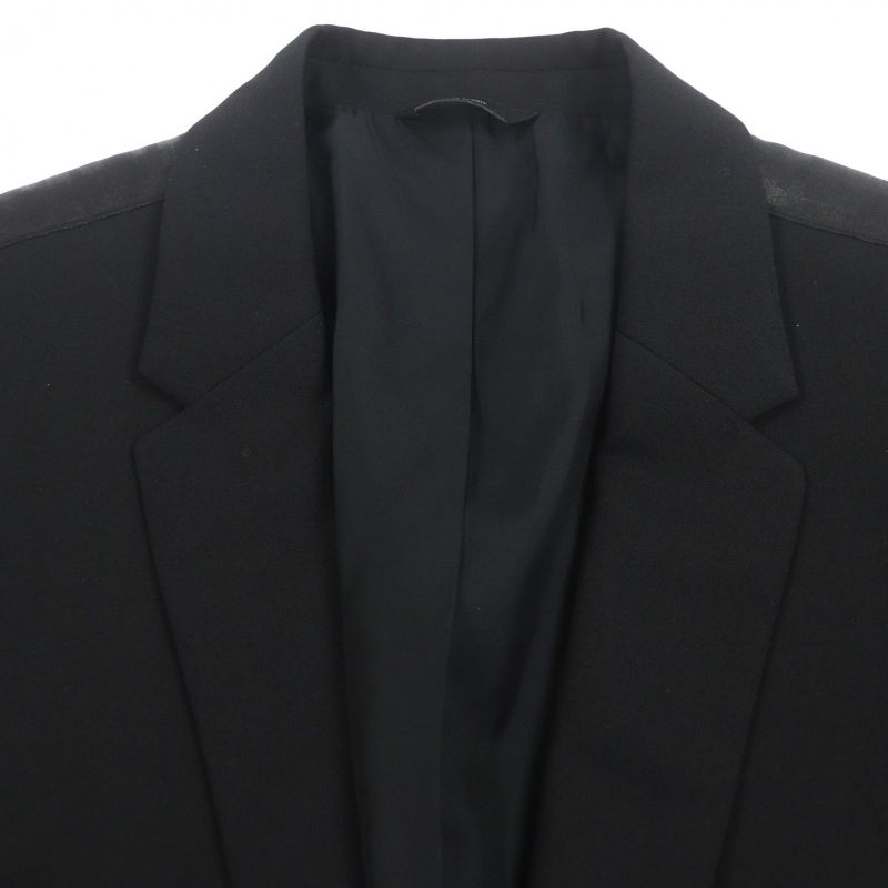 FENDI 2020 Fj0576 100% Wool FF Logo Button Single Jacket Tailored Jacket Black