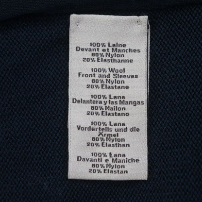 HERMES 100% Wool H Motif Quilted Filled 2WAY Double Zip Up Blouson Jacket