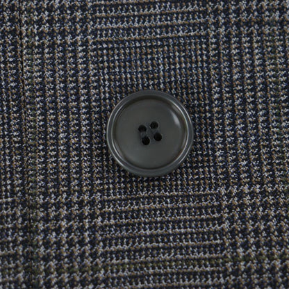 GUCCI 568762 100% Wool Check Pattern Double Breasted Terrace Jacket Brown 48