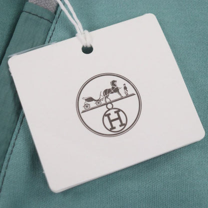 HERMES 22SS Voile H 100% Cotton Switching Design H Logo Zip Up Parka Green M