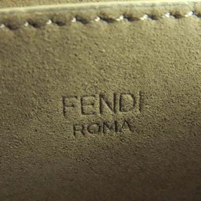 FENDI 8bs082 Camon Small With FF Logo Hardware Leather Satchel Bag Shoulder