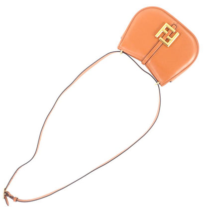FENDI 8bs082 Camon Small With FF Logo Hardware Leather Satchel Bag Shoulder